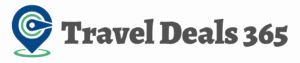 Blue and green travel deals 365 logo